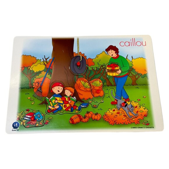 Irwin Caillou Puzzles Lot 4 Fall Winter Kitchen Park Wood Knobs Vintage 2002 - Picture 11 of 14